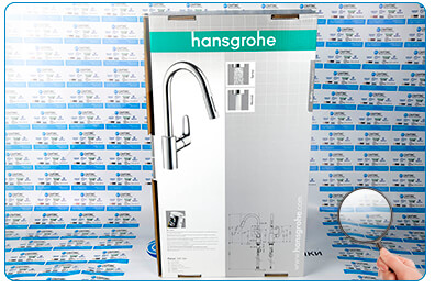 Смесители для кухни Hansgrohe Focus 31815000 коробка ракурс с чертежом