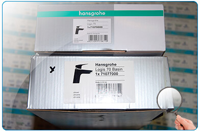 Смеситель для раковины Hansgrohe Logis 71070000 71077000 71071000 сравнение коробок