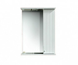 Шкаф-зеркало 50 см, белый, правый, Misty Аква 50 R Э-Аква04050-01СвП
