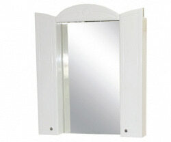 Шкаф-зеркало 80 см, белый, Илона 80 П-Ило02080-011Св