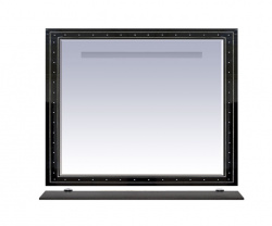 Зеркало 105 см, черное, Misty Bella 105 Л-Бел02105-0216