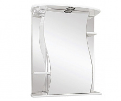 Шкаф-зеркало 55 см, белый, правый, Misty Лиана 55 R Э-Лиа02055-01СвП