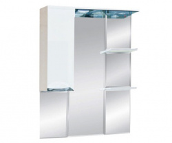 Шкаф-зеркало 85 см, белая эмаль, левый, Misty Жасмин 85 L П-Жас02085-011СвЛ