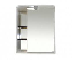 Шкаф-зеркало 80 см, белый/венге, правый, Misty Венера 80 R П-Внр04080-25СвП