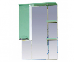 Шкаф-зеркало 75 см, салатовая эмаль, левый, Misty Жасмин 75 L П-Жас02075-071СвЛ