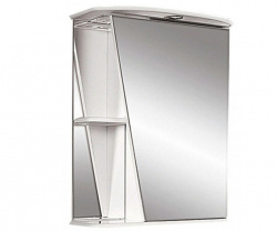 Шкаф-зеркало 55 см, белый, правый, Misty Бриз 55 R Э-Брз02055-01СвП