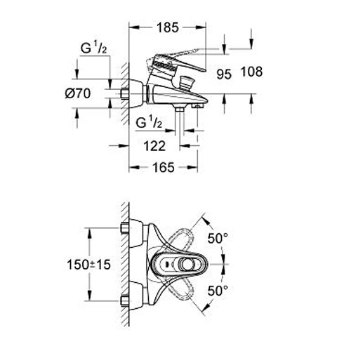 Фотография товара Grohe Europlus C 33539000Gr