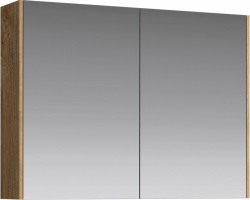 Шкаф-зеркало 80 см, корпус, без боковин, Aqwella Mobi MOB0408