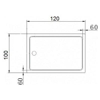 Фотография товара Cezares Tray TRAY-A-AH-120/100-15-W