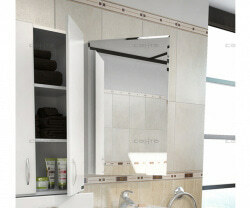 Шкаф-зеркало 50 см, белый, СаНта Стандарт фацет 113002