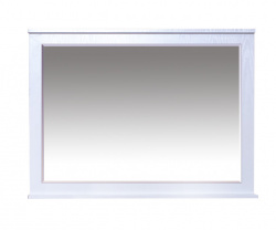 Зеркало 100 см, белое фактурное, Misty Марта 100 П-Мрт02100-012