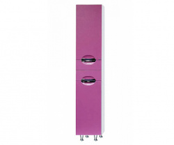 Шкаф-пенал, розовая пленка, левый, с б/к, Misty Жасмин 35 L П-Жас05035-122БкЛ