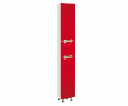 Шкаф-пенал, красная пленка, правый, с б/к, Misty Жасмин 35 R П-Жас05035-042БкП