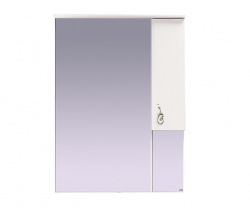 Шкаф-зеркало 65 см, белый, правый, Misty Неаполь 65 R П-Неа04065-011СвП