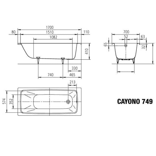 Фотография товара Kaldewei Cayono 274900013001