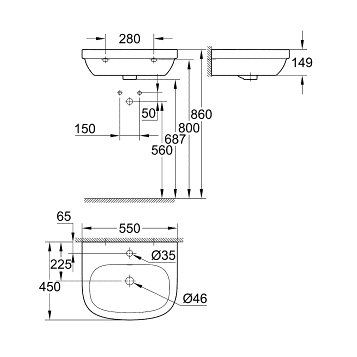 Фотография товара Grohe Euro Ceramic 39336000Gr