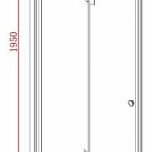 Душевая дверь в нишу 130 см, профиль хром, Cezares ELENA-BS-13-40+45/45-C-Cr