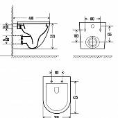 Комплект инсталляция Grohe Rapid SL с безободковым унитазом AQUAME с сиденьем SoftClose AQM2002750