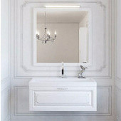 Комплект мебели 80 см, белая, Aqwella Империя Emp.01.08/W-K