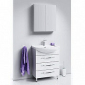 Комплект мебели 66 см, белая, 3 ящика, Aqwella Аллегро Agr.01.06/3-K
