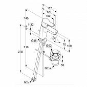 Смеситель для раковины Kludi Pure&amp;Easy  373829165 