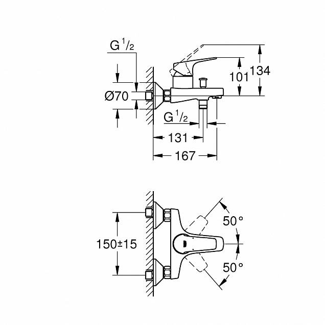 Фотография товара Grohe BauFlow 23756000Gr