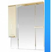 Шкаф-зеркало 90 см, голубой, левый, Misty Кристи 90 L П-Кри02090-061СвЛ