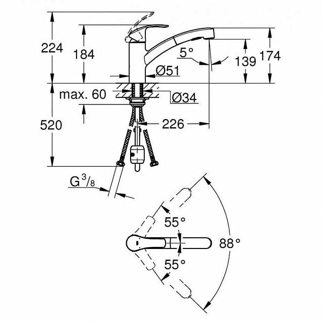 Фотография товара Grohe Eurosmart 30305000Gr