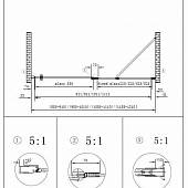 Душевая дверь в нишу 90 см, профиль хром Cezares ROYAL PALACE-B-12-60/30-CP-Cr