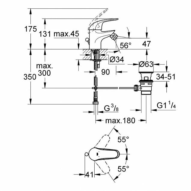 Фотография товара Grohe Euroeco   23263000Gr