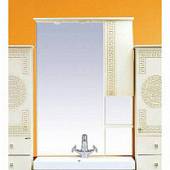 Шкаф-зеркало 90 см, бежевая патина, правый, Misty Olimpia Lux 90 R Л-Олл04090-033СвП