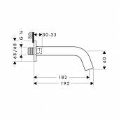 Излив на ванну Axor Citterio M 34410000