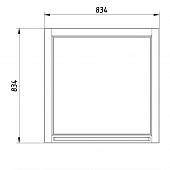 Зеркало ASB-Woodline Бергамо 85 орех/патина золото