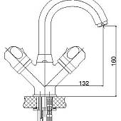 Термостат для раковины, хром, Gpd Thermostatic TDL01