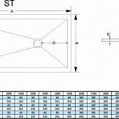 Душевой поддон 70х170 см, серый, RGW Stone Tray ST-177G 14152717-02