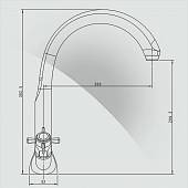 Смеситель для кухни, белый, Elghansa Praktic 5902660-White Stone