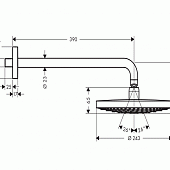 Верхний душ Raindance Select Hansgrohe 26466400