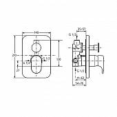 Смеситель для ванны Ideal Standard Moments A3915AA