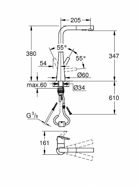 Фотография товара Grohe Zedra   32553DC2Gr