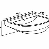 Раковина 50 см Runo Classic ВнУМ7RUNO