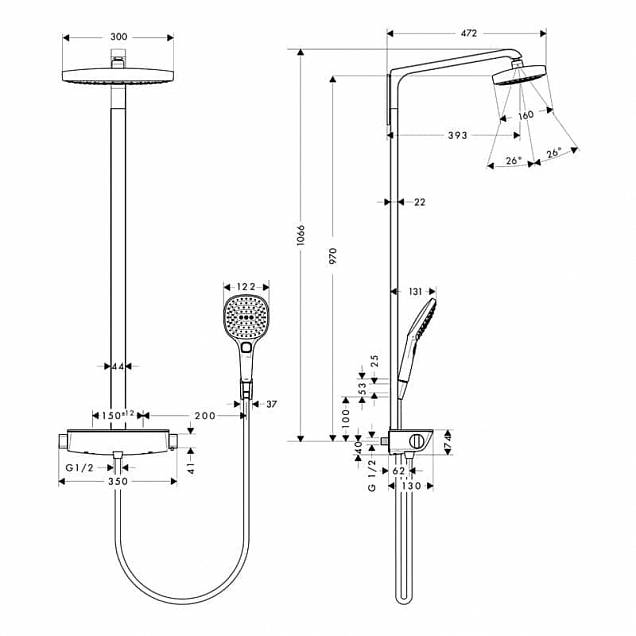 Фотография товара Hansgrohe Raindance Select 27282000