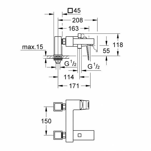 Фотография товара Grohe Eurocube   23143000Gr