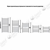 Полотенцесушитель водяной 80х40, хром НИКА ARC ЛД(г3) ЛД Г3 80/40