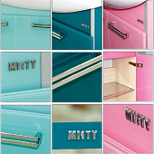 Комплект мебели напольный прямая 120 см, голубая, Misty Джулия 120 Л-Джу01120-0610Пр-K