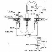 Смеситель для раковины (д.к) Grohe Atrio 20008000