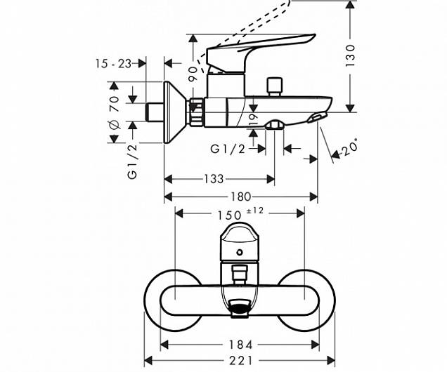 Фотография товара Hansgrohe Logis 71177000aНабор