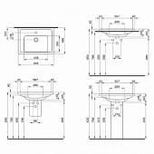 Раковина 66,5 см, белая Bocchi Taormina Pro 1007-001-0126