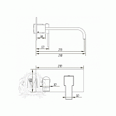 Смеситель для раковины Migliore Kvant ML.KVT-2746.CR