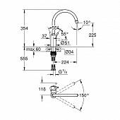 Смеситель для кухни Grohe Concetto 32661003