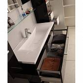 Комплект мебели 100 см, черная, Акватон Мадрид 100M с ящиком 1A126901MA950-K